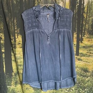 Free People Ruffle Me Up Tank Blouse